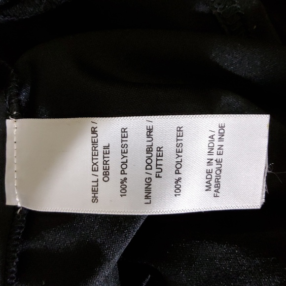 AIDAN MATTOX Black Beaded Bodice Sleeveless Formal Gown Size 6 - Picture 6 of 7